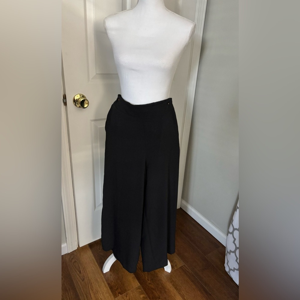 Nine West Black Crop Wide-Leg Pants